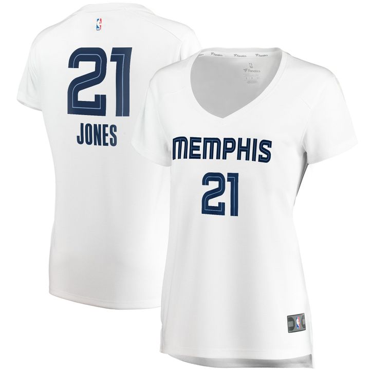Tyus Jones Memphis Grizzlies Womens Player Association Edition White Jersey gift for Memphis Grizzlies fans