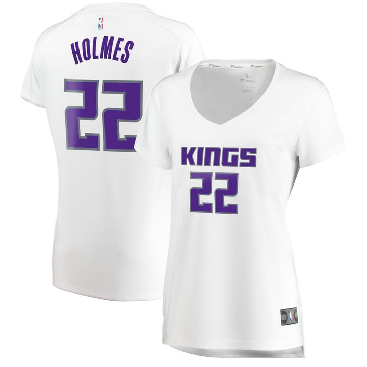 Richaun Holmes Sacramento Kings Womens Player Association Edition White Jersey gift for Sacramento Kings fans