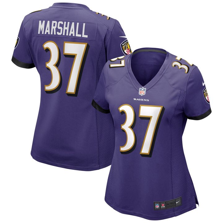 Womens Baltimore Ravens Iman Marshall Purple Game Jersey Gift for Baltimore Ravens fans