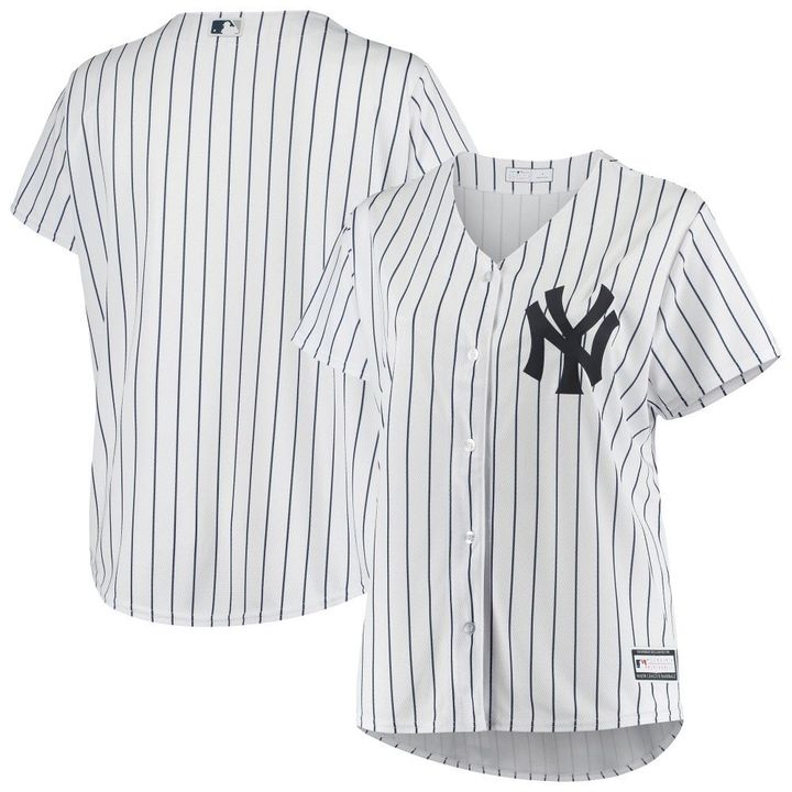 Womens New York Yankees White Plus Size Sanitized Team Jersey Gift For New York Yankees Fans