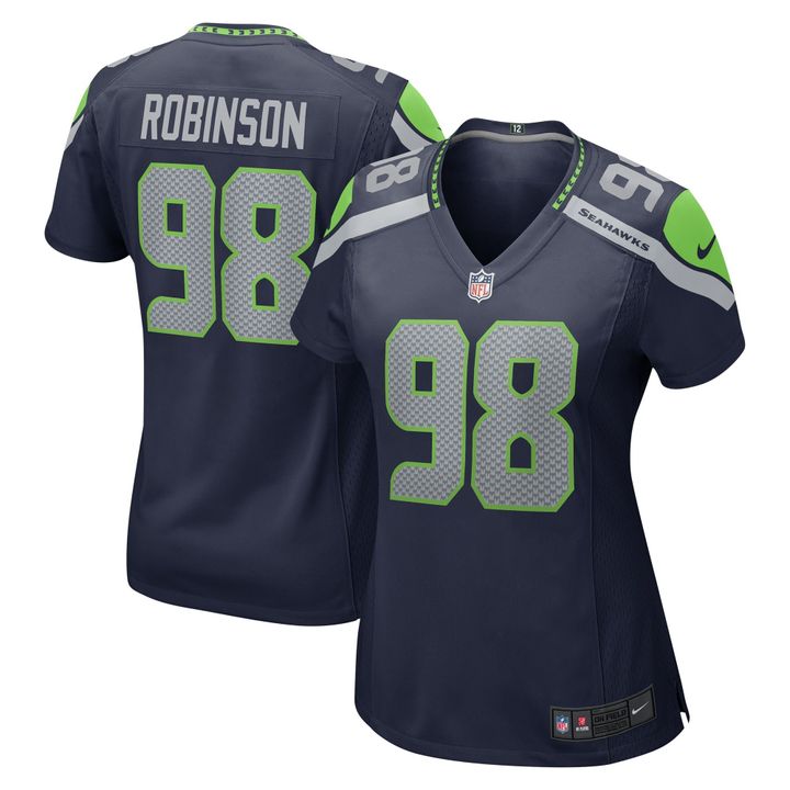 Womens Seattle Seahawks Alton Robinson College Navy Game Jersey Gift for Seattle Seahawks fans