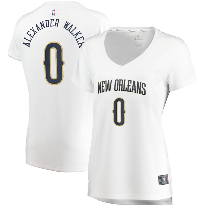 Nickeil Alexander-Walker New Orleans Pelicans Womens White Association Edition Jersey gift for New Orleans Pelicans fans
