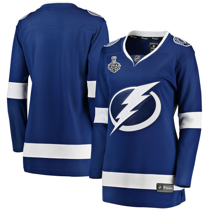 Womens Tampa Bay Lightning Blue Home 2021 Stanley Cup Final Bound Jersey gift for Tampa Bay Lightning fans