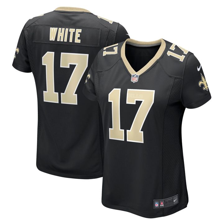 Womens New Orleans Saints Kevin White Black Game Player Jersey Gift for New Orleans Saints fans