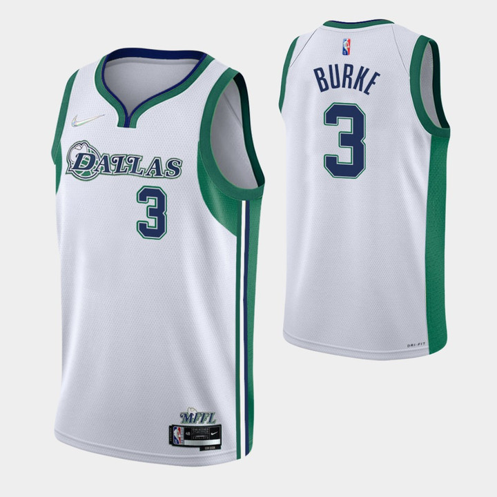 Dallas Mavericks Trey Burke 3 Nba 2021-22 City Edition White Jersey Gift For Mavericks Fans
