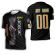 Denver Nuggets Nikola Jokic 15 NBA Player Of The Year Logo Team Black 3D Gift With Custom Name Number For Nuggets Fans