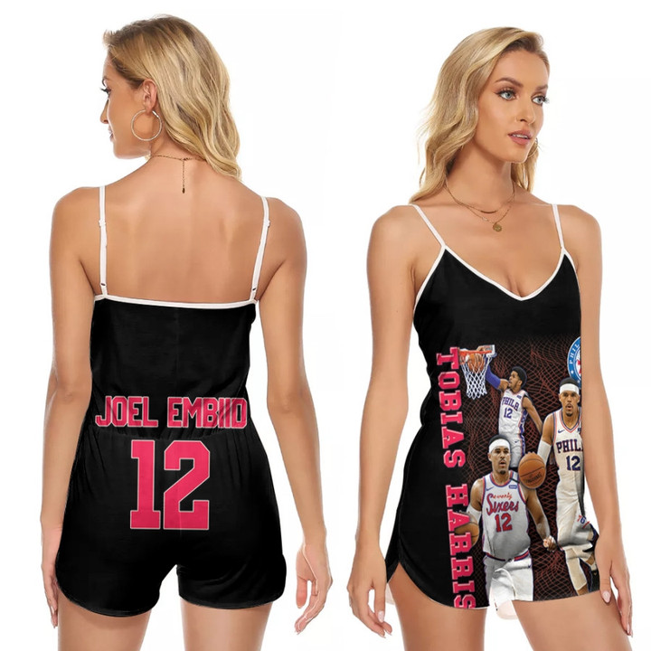 Philadelphia 76ers Joel Embiid 12 Legendary Player NBA Basketball Team Black 3D Designed Allover Gift For 76ers Fans