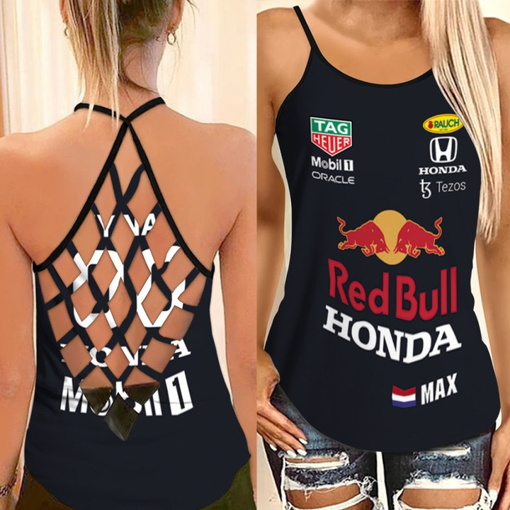 Red Bull Racing Honda Tag Heuer Max Verstappen Racing Driver 3D Allover Designed Gift With Custom Name Number For Verstappen Fans