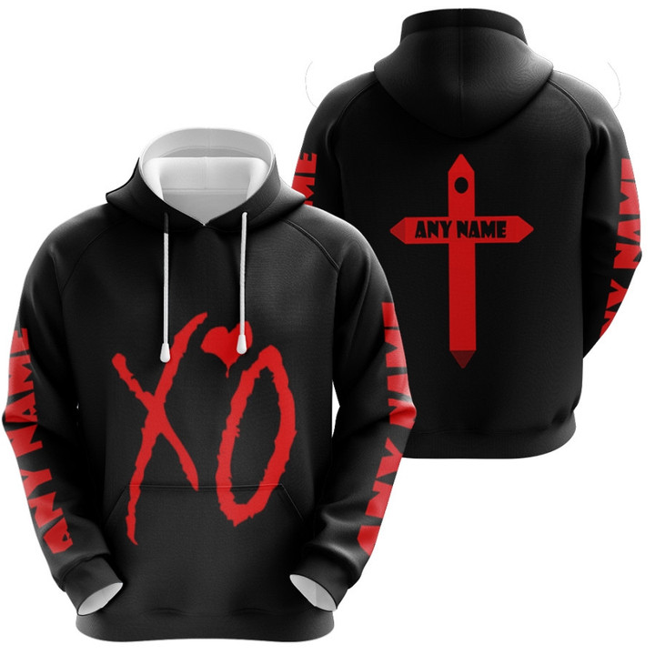 The Weeknd XO Canadian Singer Legends Best Original Song Album Music Black 3D Designed Allover Gift With Custom Name For The Weeknd Fans