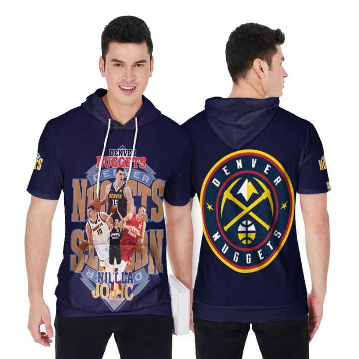 Denver Nuggets Nikola Jokic 15 NBA Most Valuable Player Logo Team Black 3D Designed Allover Gift For Nuggets Fans