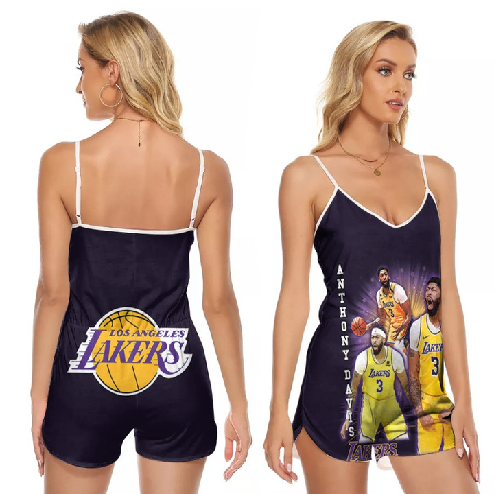 LA Lakers Anthony Davis 3 NBA Rookie Of The Year Logo Team Black 3D Designed Allover Gift For Lakers Fans