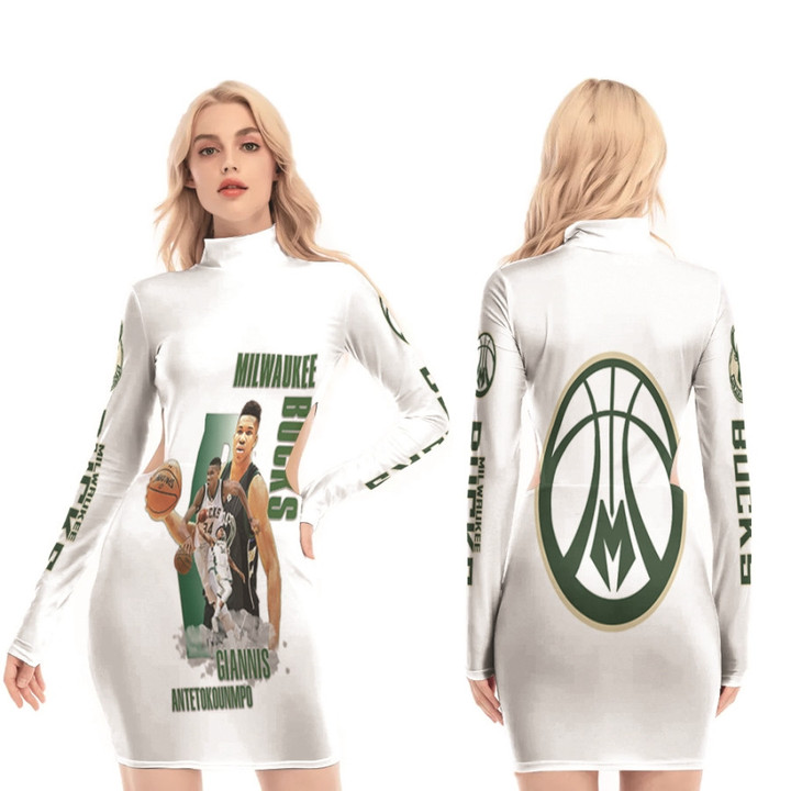 Milwaukee Bucks Giannis Antetokounmpo 34 NBA Most Valuable Player Logo Team White 3D Designed Allover Gift For Bucks Fans