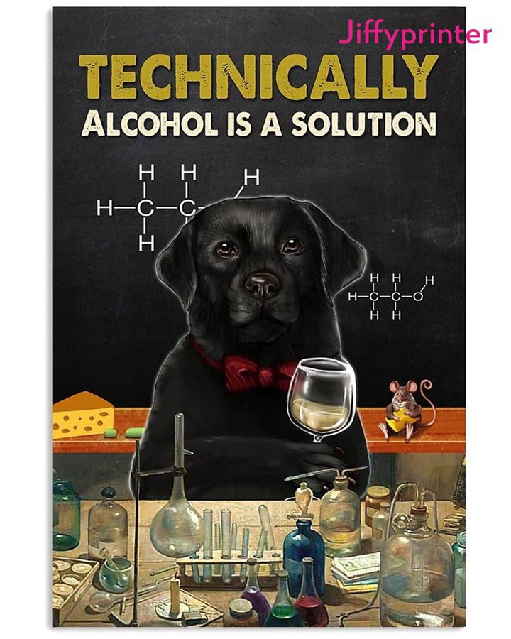 Dog Labrador Retriever Dog Funny Vintage Poster Canvas Best Gift For Dog Lovers