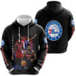 Philadelphia 76ers Joel Embiid 21 NBA Flawless Basketball Player Team Logo Black 3D Designed Allover Gift For 76ers Fans