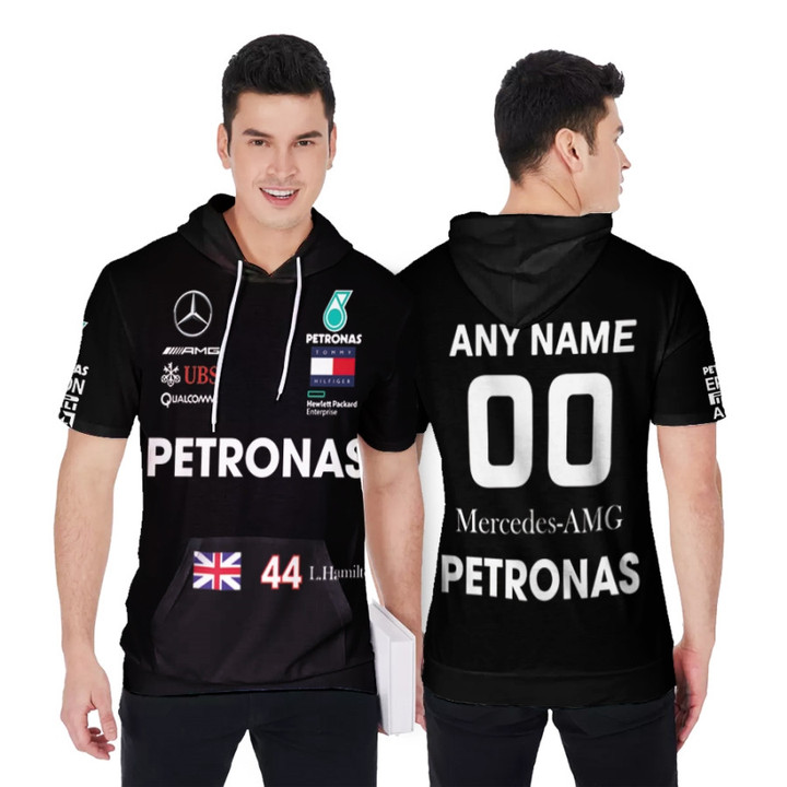 Petronas UBS Mercedes-AMG Lewis Hamilton 44 Racing Motorsport Black 3D Allover Designed Gift For Hamilton Fans