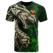 1stIreland Tee - MacBeath or MacBeth Family Crest T-Shirt - Dragon & Claddagh Cross A7 | 1stIreland