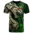 1stIreland Tee - Cranstoun or Cranston Family Crest T-Shirt - Dragon & Claddagh Cross A7 | 1stIreland