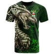 1stIreland Tee - Currel or Curle Family Crest T-Shirt - Dragon & Claddagh Cross A7 | 1stIreland