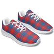 1stIreland Shoes - Galloway Red Tartan Air Running Shoes A7