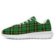 1stIreland Shoes - Wallace Hunting Green Tartan Air Running Shoes A7