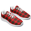 1stIreland Shoes - Wallace Hunting Red Tartan Air Running Shoes A7