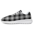 1stIreland Shoes - Menzies Black White Modern Tartan Air Running Shoes A7