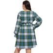 1stIreland Women's Clothing - Campbell Dress Tartan Women's V-neck Dress With Waistband A7