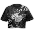 1stIreland Clothing - Viking Raven and Compass - Croptop T-shirt A95 | 1stIreland