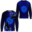 1stIreland Clothing - Viking Raven and Compass - Blue Version - Sweatshirts A95 | 1stIreland