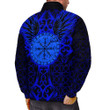 1stIreland Clothing - Viking Raven and Compass - Blue Version - Padded Jacket A95 | 1stIreland