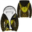 1stIreland Clothing - Viking Raven and Compass - Gold Version - Sherpa Hoodies A95 | 1stIreland