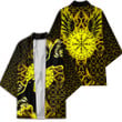 1stIreland Clothing - Viking Raven and Compass - Gold Version - Kimono A95 | 1stIreland