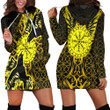 1stIreland Clothing - Viking Raven and Compass - Gold Version - Hoodie Dress A95 | 1stIreland