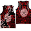1stIreland Clothing - Viking Raven and Compass - Red Version - Basketball Jersey A95 | 1stIreland