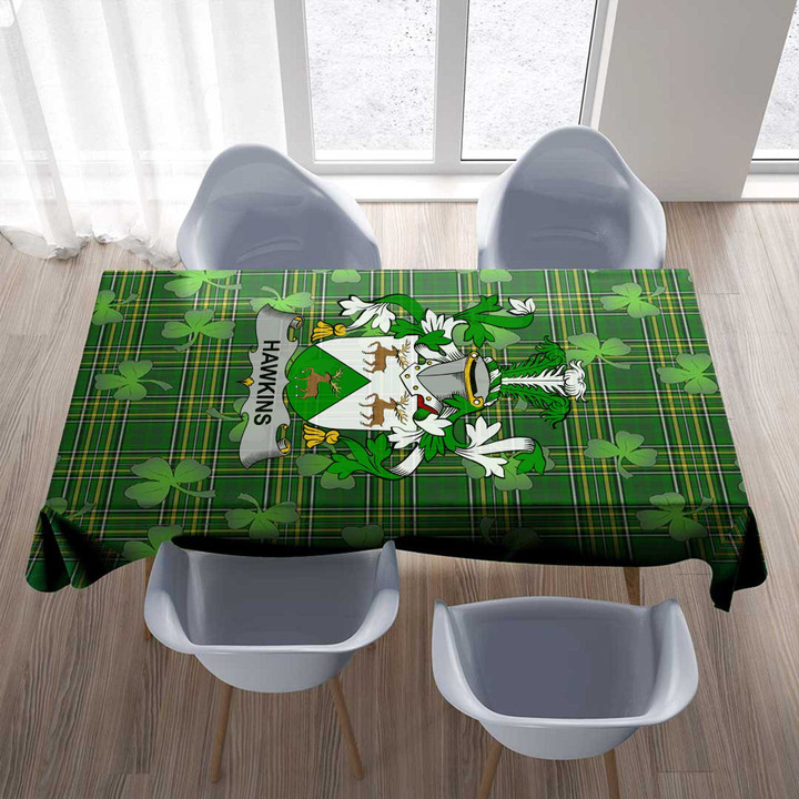 1stIreland Ireland Tablecloth - Hawkins or Haughan Irish Family Crest Tablecloth A7 | 1stIreland