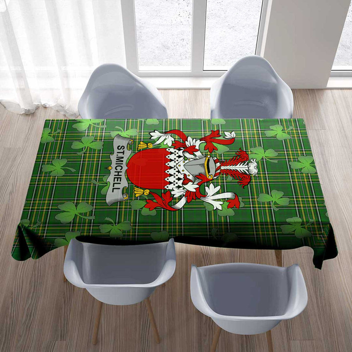 1stIreland Ireland Tablecloth - St.Michell Irish Family Crest Tablecloth A7 | 1stIreland