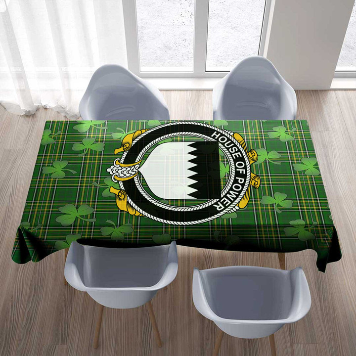 1stIreland Ireland Tablecloth - House of POWER Irish Family Crest Tablecloth A7 | 1stIreland