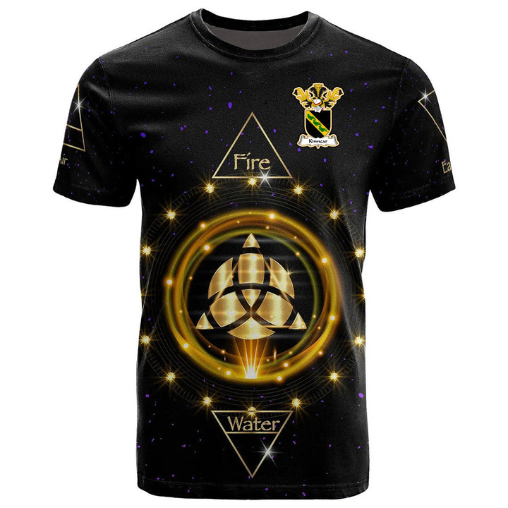 1stIreland Tee - Kinnear Family Crest T-Shirt - Celtic Wiccan Fire Earth Water Air A7 | 1stIreland