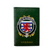 (Laser Personalized Text) Aldborough Family Crest Minimalist Wallet K6