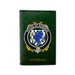 (Laser Personalized Text) Aungier Family Crest Minimalist Wallet K6
