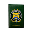 (Laser Personalized Text) Day Family Crest Minimalist Wallet K6