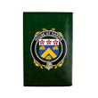 (Laser Personalized Text) Harris Family Crest Minimalist Wallet K6