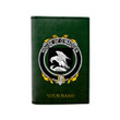 (Laser Personalized Text) Madden or O'Madden Family Crest Minimalist Wallet K6