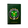(Laser Personalized Text) Malone or O'Malone Family Crest Minimalist Wallet K6