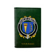 (Laser Personalized Text) Maloney or O'Molony Family Crest Minimalist Wallet K6