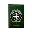 (Laser Personalized Text) Marbury or Maybery Family Crest Minimalist Wallet K6