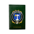 (Laser Personalized Text) Martin Family Crest Minimalist Wallet K6