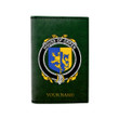 (Laser Personalized Text) Orpen Family Crest Minimalist Wallet K6