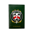 (Laser Personalized Text) Trotter Family Crest Minimalist Wallet K6