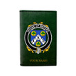(Laser Personalized Text) Waters Family Crest Minimalist Wallet K6
